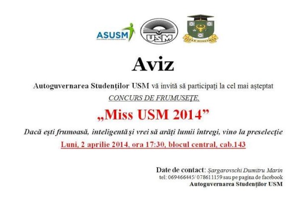 Miss USM 2014 PC: facebook.com/