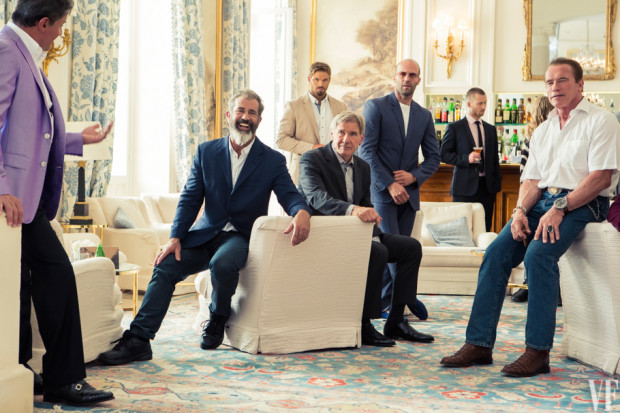 Sesiune foto cu distribuția din ”The Expendables 3” PC: vanityfair.com