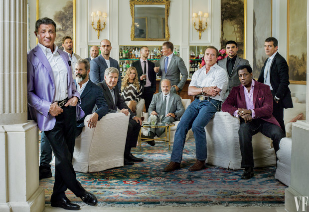 Sesiune foto cu distribuția din ”The Expendables 3” PC: vanityfair.com