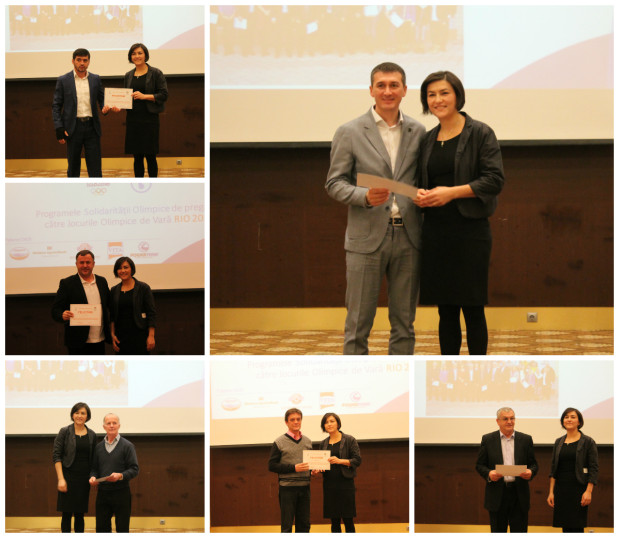 Câțiva din antrenorii premiați