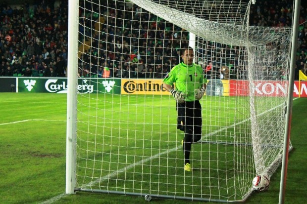 Lui Ilie Cebanu i-a rămas doar să ia mingea din poartă, după degajarea balonului exact în capul lui Ibrahimović