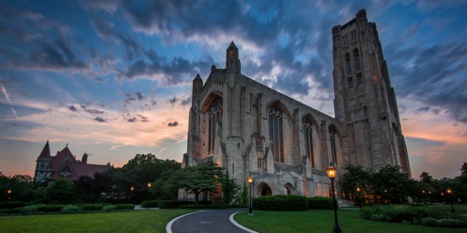 [UNVERIFIED CONTENT] Over the weekend, with my wife working, I decided to venture down to my old stomping grounds, Hyde Park, and in particular, the campus of University of Chicago. I've been gone for a couple months now and while I am happy to move on with new adventures, this place will never grow old to me. Walking through the various quads, soaking in the rich history and architecture, it was great to be back. With the sun setting, I could only think of one vantage point to capture this fleeting light: Rockefeller Chapel. I've posted an image very similar to this a while back, but I couldn't resist (and besides, with new gear in hand, I feel like it's all new again). I was hoping for a kaleidoscope of color as the sun ventured further below, but amazingly the clouds vanished. Either way, it was a true pleasure to be back on familiar grounds, with camera in hand.