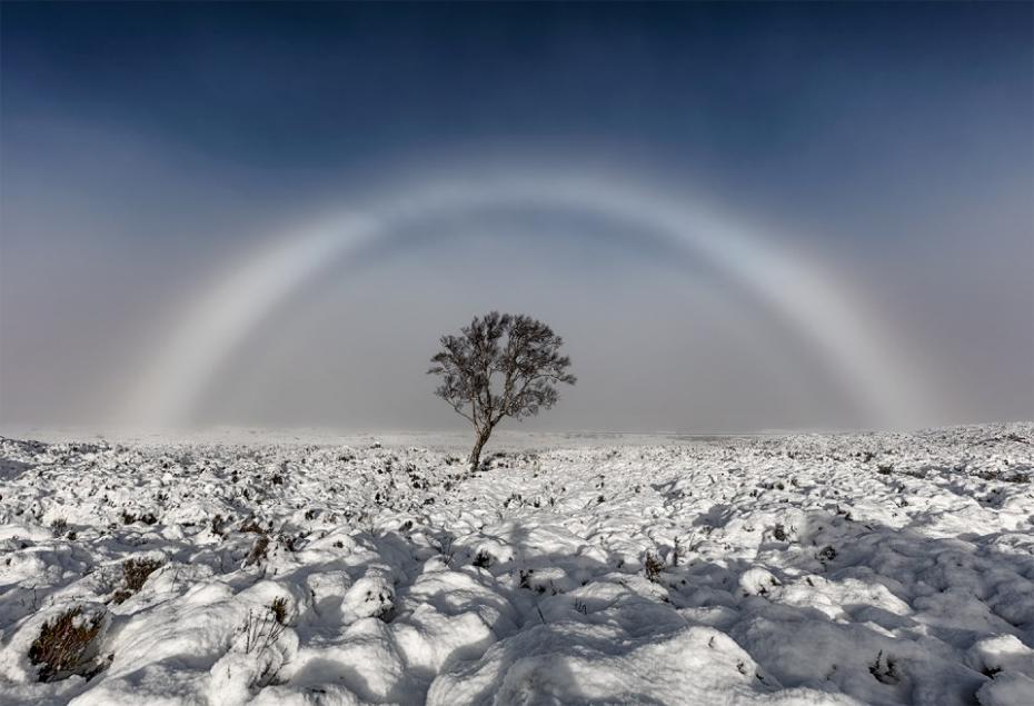 Curcubeul alb din Rannoch Moor, Scoția (Melvin Nicholson)