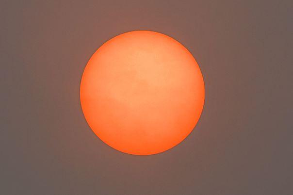 A picture taken on October 16, 2017, in Rotterdam, Netherlands, shows the sky and sub after it turned a yellow-ochre colour due to sand from the Sahara desert and dust from wildfires in Portugal being carried by wind from the Storm Ophelia. Photo by Robin Utrecht/ABACAPRESS.COM