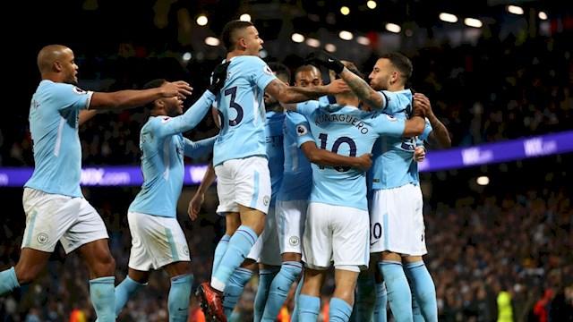  during the Premier League match between Manchester City and Southampton at Etihad Stadium on November 29, 2017 in Manchester, England.