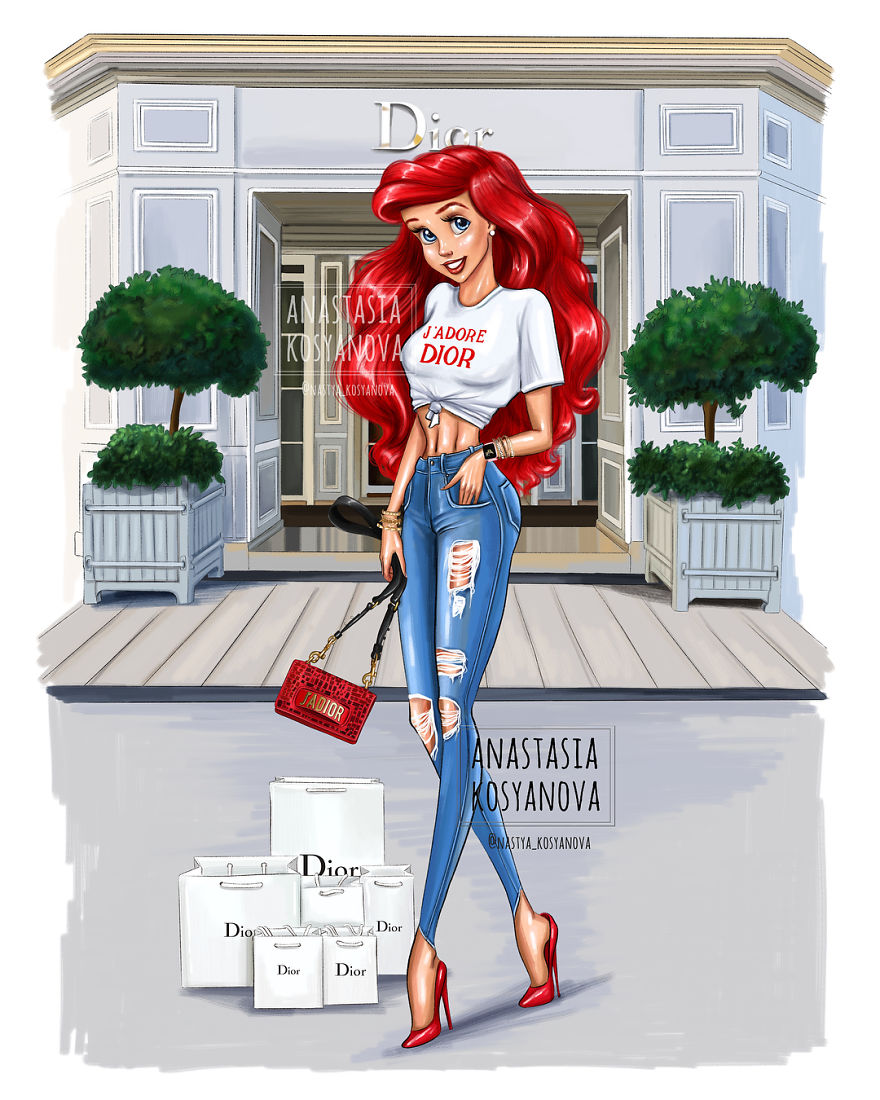 Russian-artist-turns-Disney-princesses-into-modern-fashionistas-5c367863a63af__880