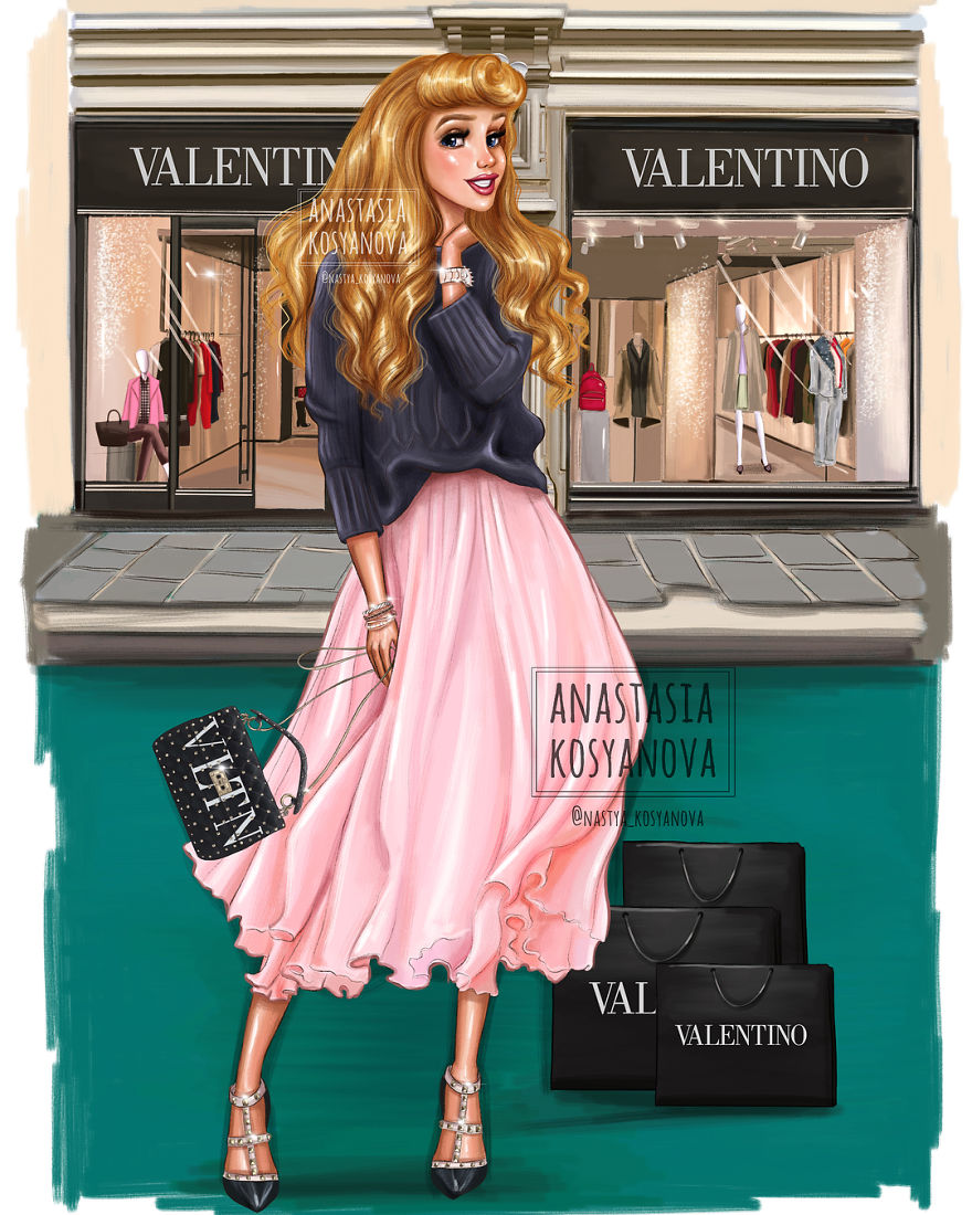 Russian-artist-turns-Disney-princesses-into-modern-fashionistas-5c3679447f126__880