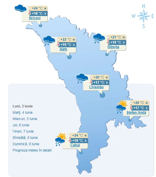 meteo iunie