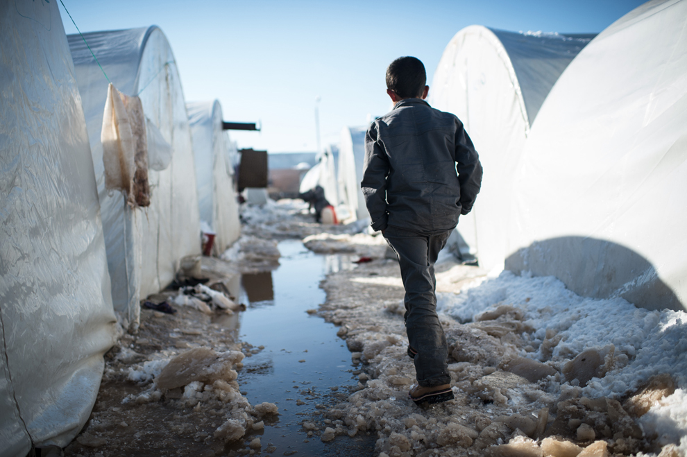 SYRIA-CONFLICT-REFUGEES-WEATHER-SNOW