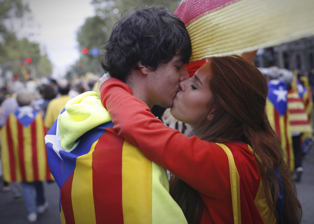 (foto) 400 de km pentru independența Cataloniei