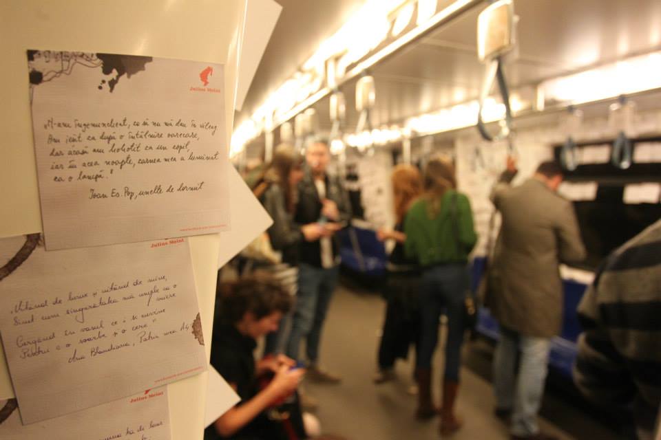 (foto) Câteva poezii din cele 260.000 strofe din metroul din București