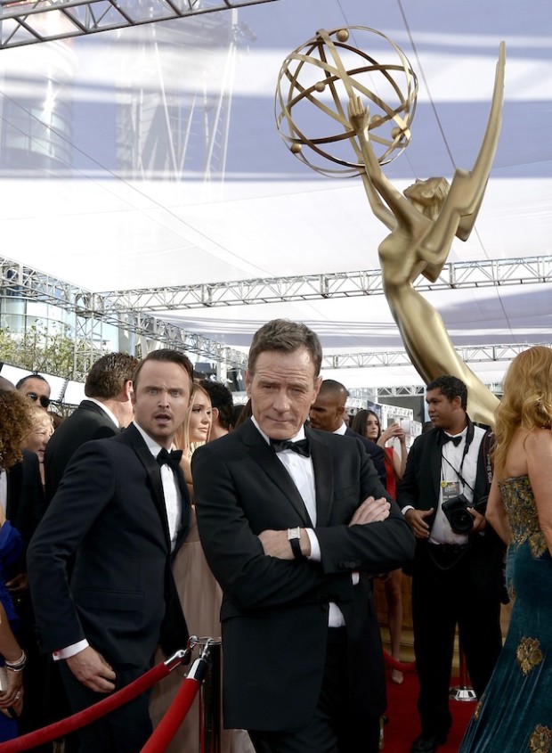 arrives at the 65th Annual Primetime Emmy Awards held at Nokia Theatre L.A. Live on September 22, 2013 in Los Angeles, California.