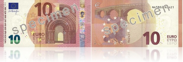 noua bancnota de 10 euro seria Europa