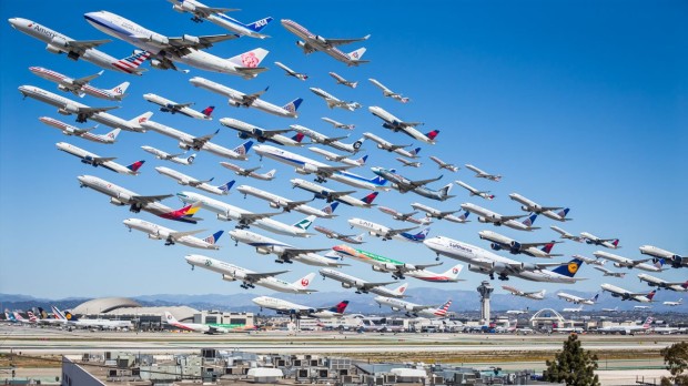 Poza zilei din unul din cele mai aglomerate aeroporturi din lume