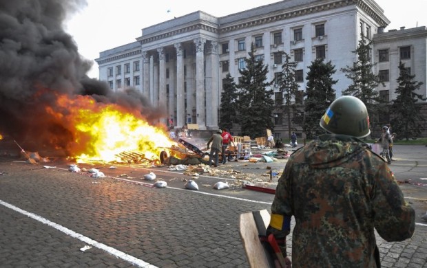 Dozens dead in fire after clashes in Odessa