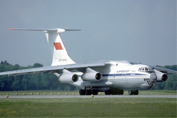 Aeroflot_Ilyushin_Il-76TD_at_Zurich_Airport_in_May_1985