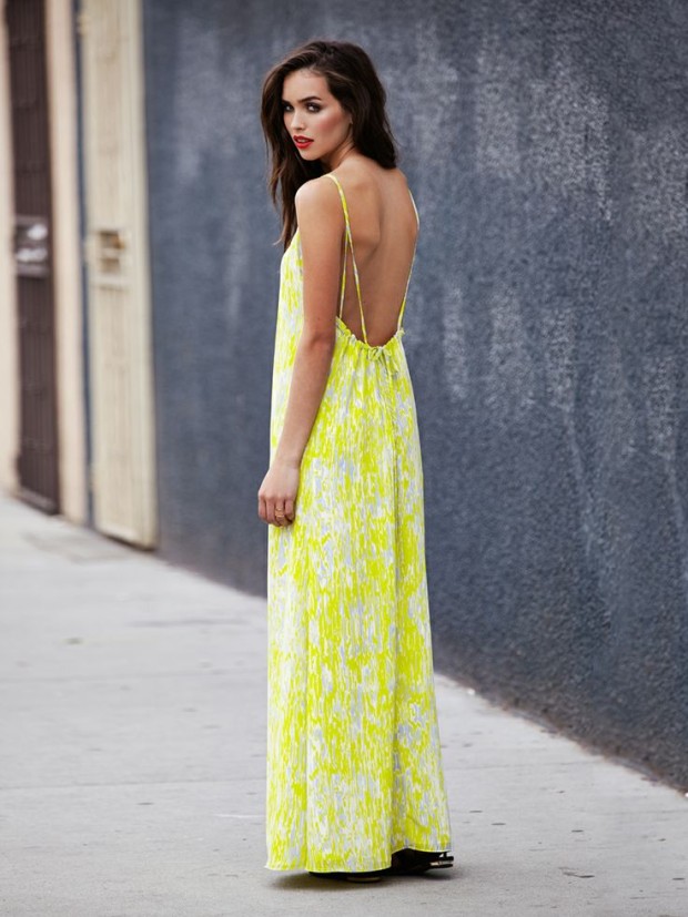 Rochie maxi lime PC: pinterest.com