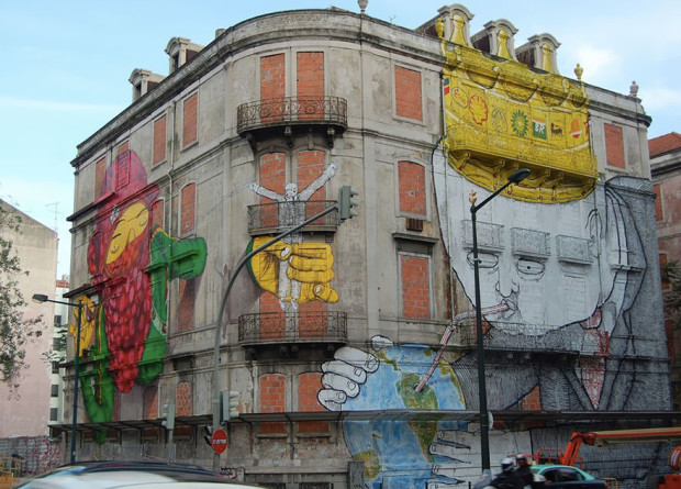 Arta stradală din Portugalia, Lisabona PC: earthporm.com