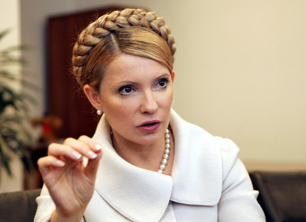 KIEV, UKRAINE. Kiev’s Korrespondent magazine names former Prime Minister of Ukraine Yulia Tymoshenko the Person of the Year 2005. (Photo ITAR-TASS / Alexander Prokopenko)