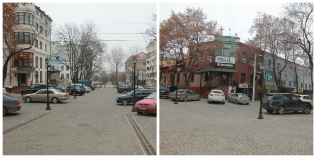 Din lipsa barierelor, mașinile încă stau parcate