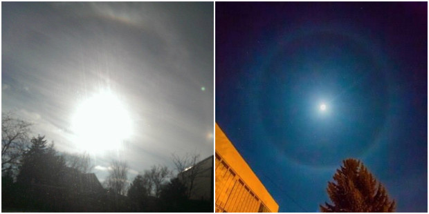 (foto) Halo – fenomen optic rar, observat pe cerul din Moldova