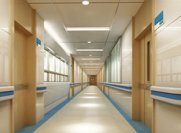 Hospital-corridor-ceiling-design-rendering