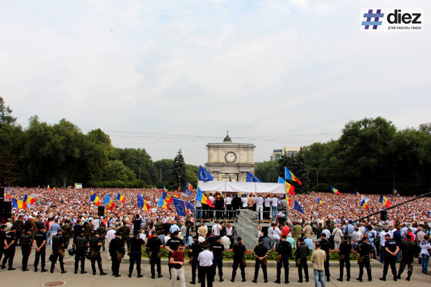 (live video) Un nou protest de amploare DA are loc în această după-amiază