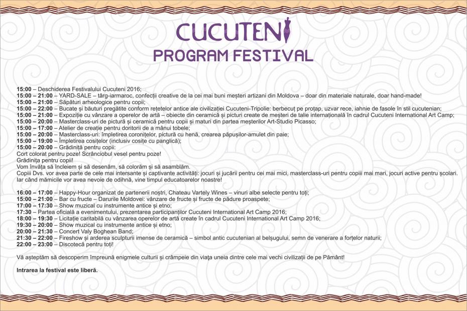 Program Festival romana