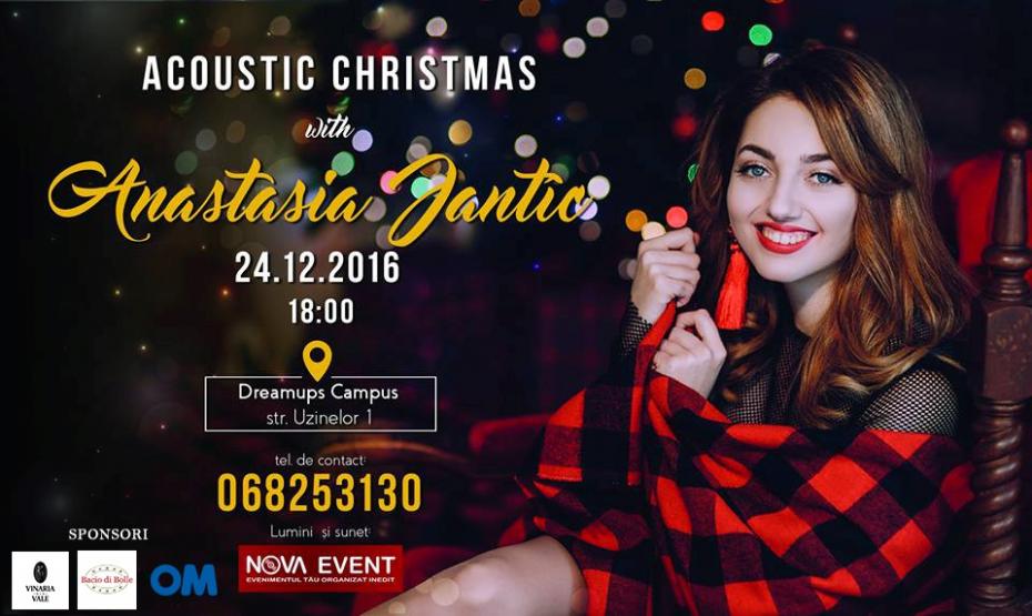 Tânără Anastasia Jantîc, care a făcut senzație la X Factor, vă invită la „Acoustisc Christmas”