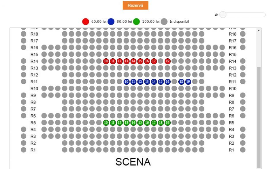 Schema Sălii cu Orgă