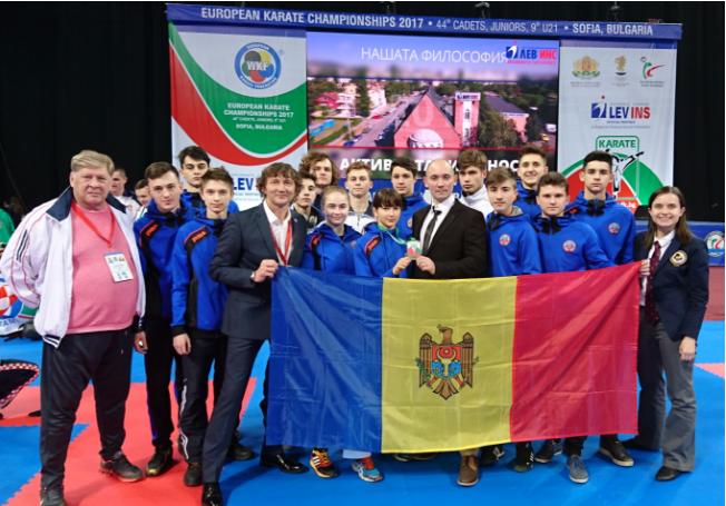 (foto) Moldova a obținut o medalie de aur la Campionatul European la karate WKF