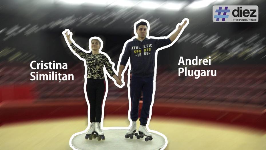 (video) Unde-s tinerii. Andrei Plugaru și Cristina Similițan, tinerii care cuceresc orașele europene cu acrobații pe role