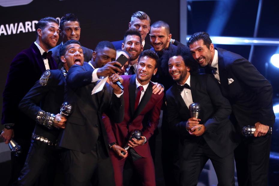 during The Best FIFA Football Awards Show on October 23, 2017 in London, England.