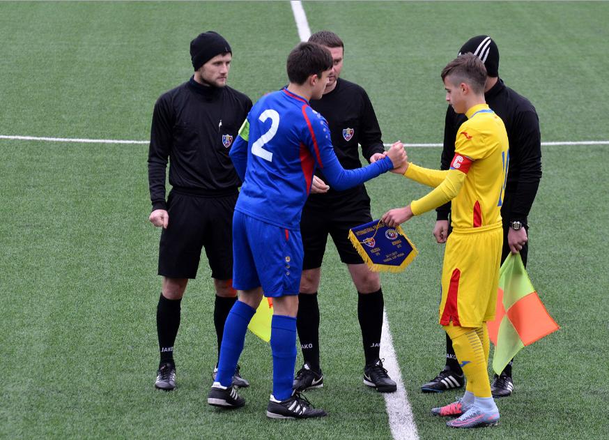 (foto, video) Selecționata de fotbal a Moldovei U-15 a pierdut al doilea meci de la România U-15