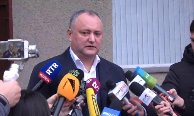 Președintele Republicii Moldova, Igor Dodon, a votat: „Mihail Feodorovici, la mulți ani!”