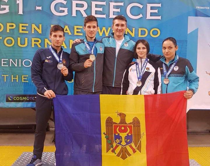 Patru luptători moldoveni au obținut medalii la turneul din Grecia la Taekwondo