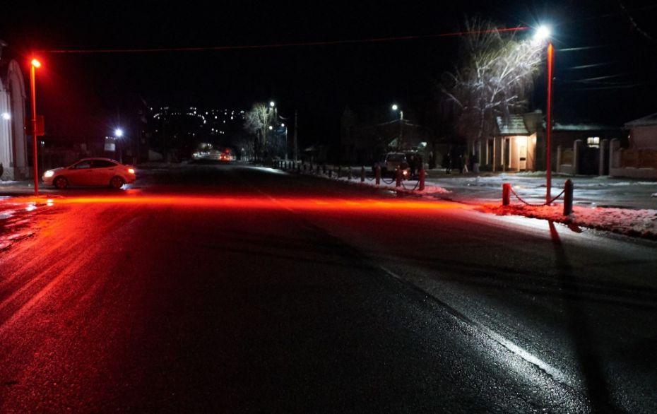 (foto) Cum arată noile sisteme de iluminare a trecerilor de pietoni la Orhei