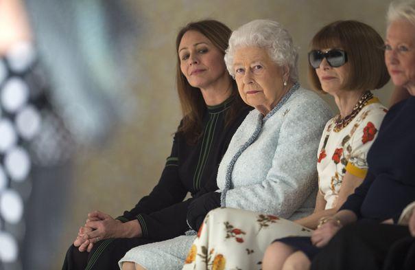 The Queen Visits London Fashion Week