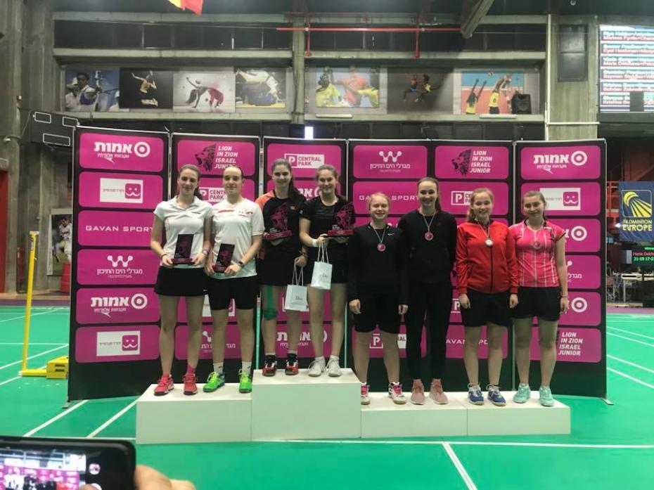 Vlada Gînca, o tenismenă din Moldova, a urcat de două pe podium la turneul de badminton Israel Junior