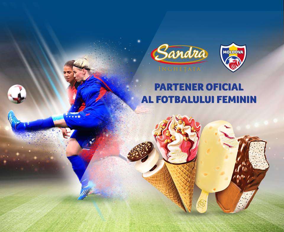 Înghețata Sandra a devenit partener oficial al Federației Moldovenești de Fotbal Feminin