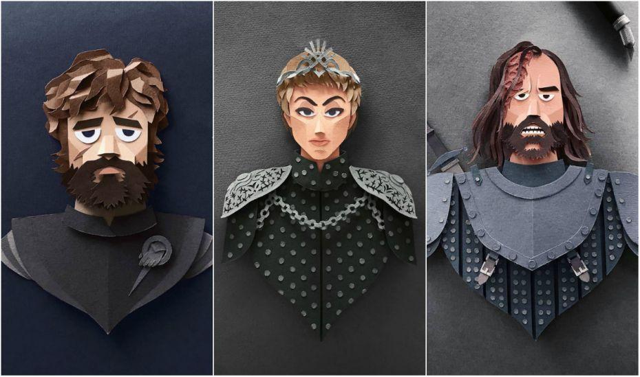 (foto) Game of Scissors. Un artist filipinez a decupat din hartie personajele din Game of Thrones și rezultatele sunt uimitoare