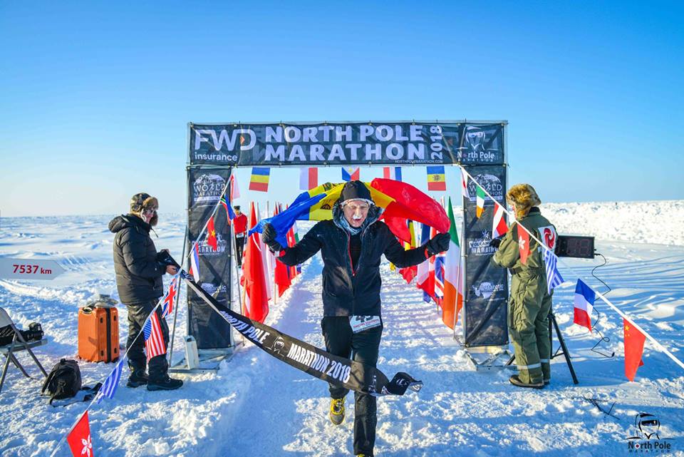 (foto) Moldoveanul Dmitri Voloșin a obținut locul doi la Maratonul de la Polul Nord