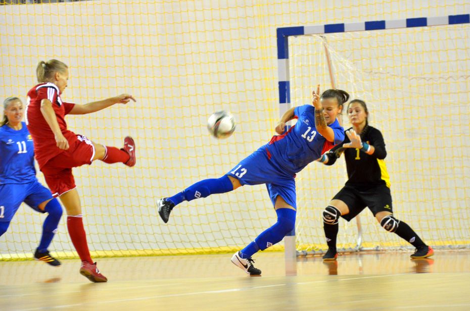 (foto, video) Naționala feminină de Futsal a Moldovei a remizat cu Belarus în ultimul meci al preliminariilor a Campionatului European