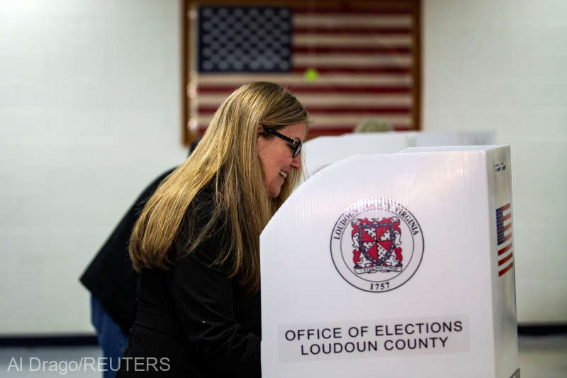 Virginia state senator Jennifer Wexton, Democratic nominee for Virginia’s 10th Congressional District, votes at Loudoun County High School in Leesburg