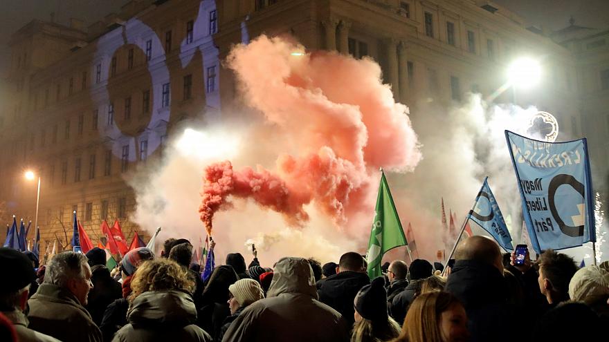 Mii de persoane au protestat în Budapesta, împotriva unei inițiative a lui Viktor Orban