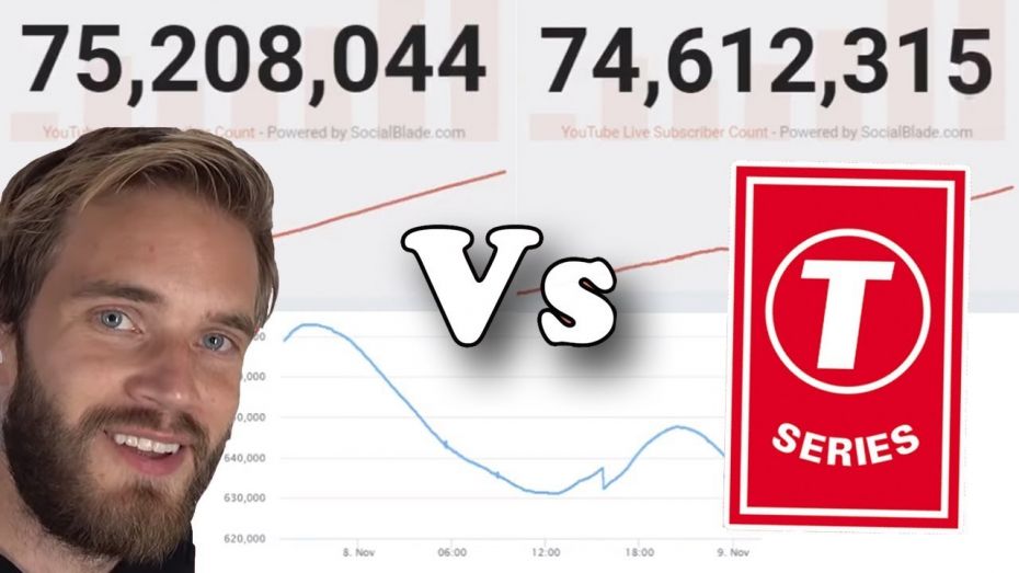 Războiul zilelor noastre se dă pe Youtube, între PewDiePie vs T-Series