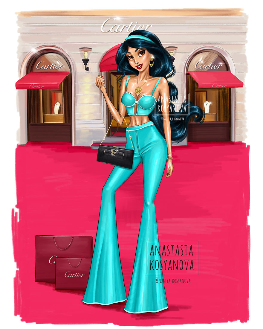 Russian-artist-turns-Disney-princesses-into-modern-fashionistas-5c36788ed54e9__880