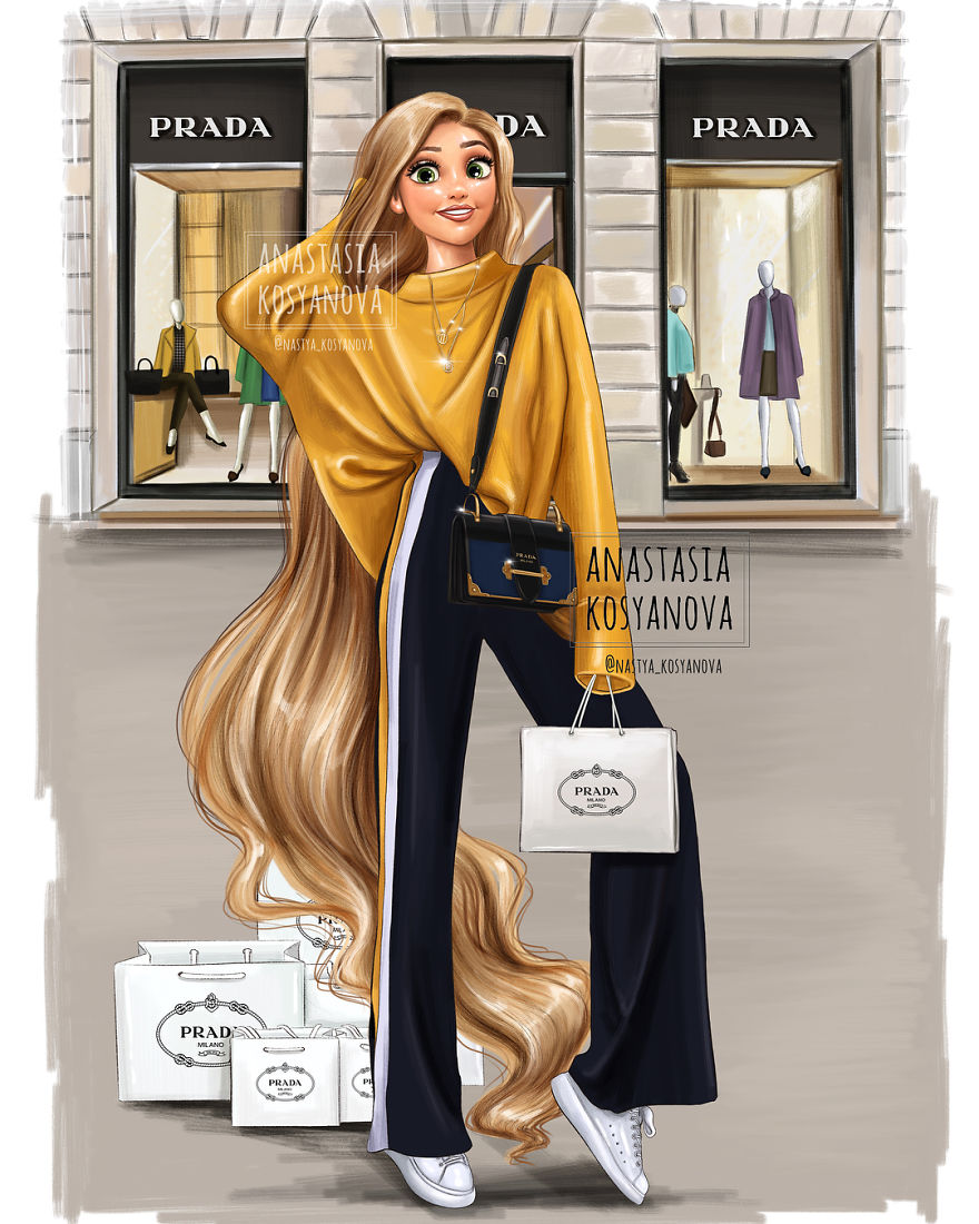 Russian-artist-turns-Disney-princesses-into-modern-fashionistas-5c3678f31055a__880