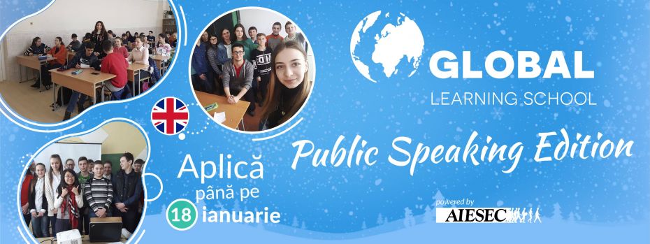 Îți este frică atunci când vorbești în fața unui public? Vino la Global Learning School și învață să-ți depășești temerile