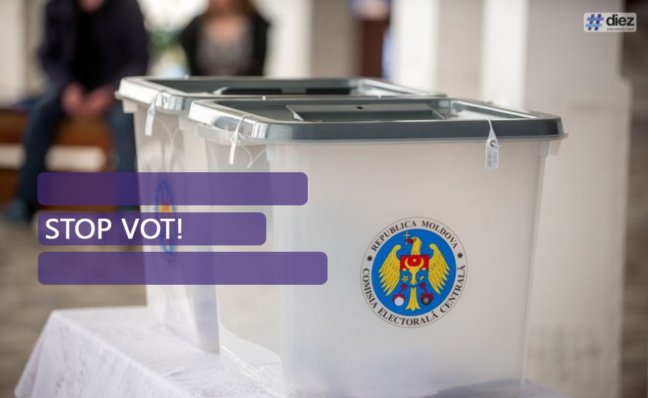 Stop Vot! Secțiile de pe teritoriul Republicii Moldova s-au închis. Se mai votează în Diasporă